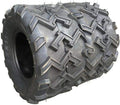 Set of 2 22X11-10 4 Ply Black Rubber Tires L1061