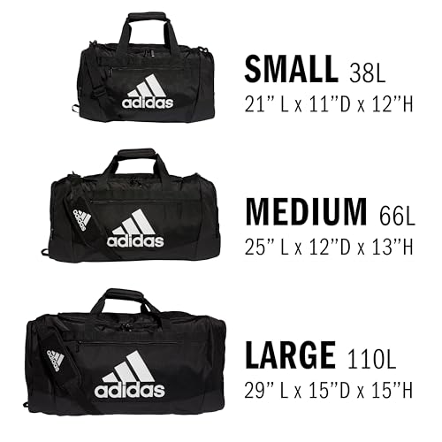 Large Black White Duffel Bag A30505