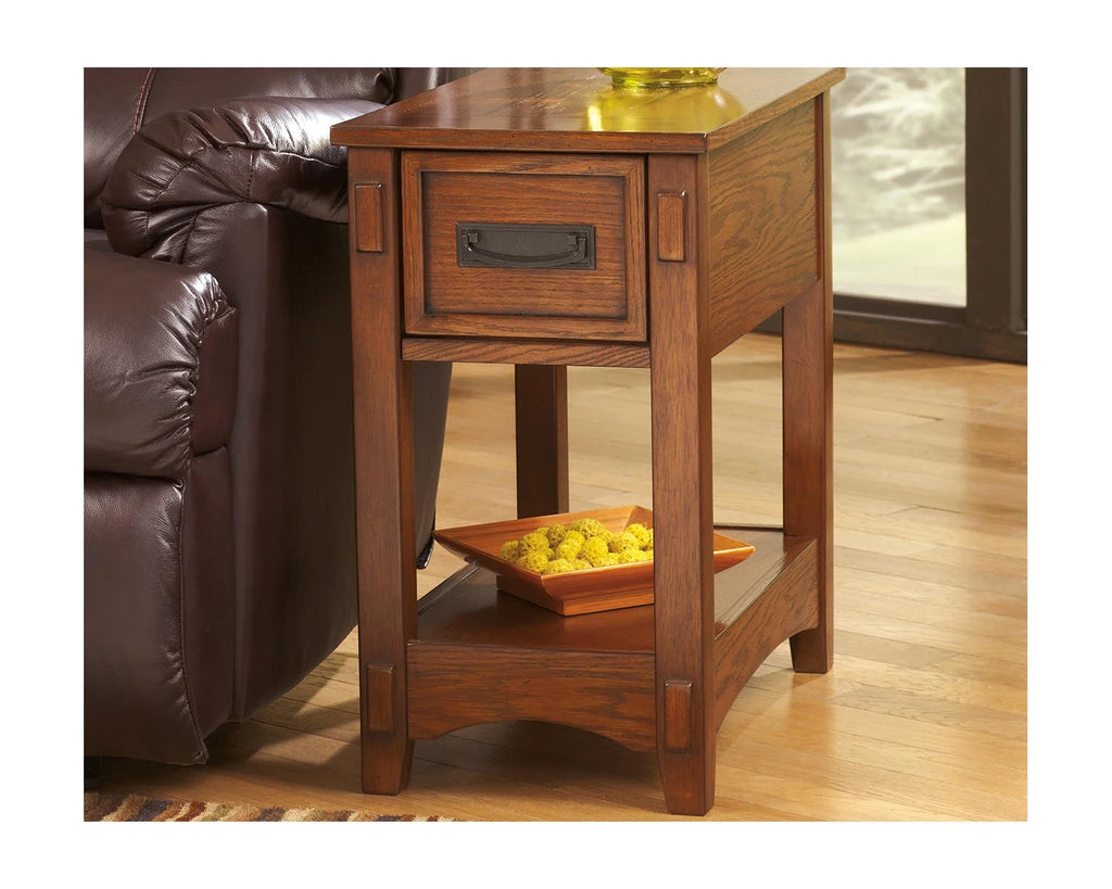 Brown Chairside End Table O601