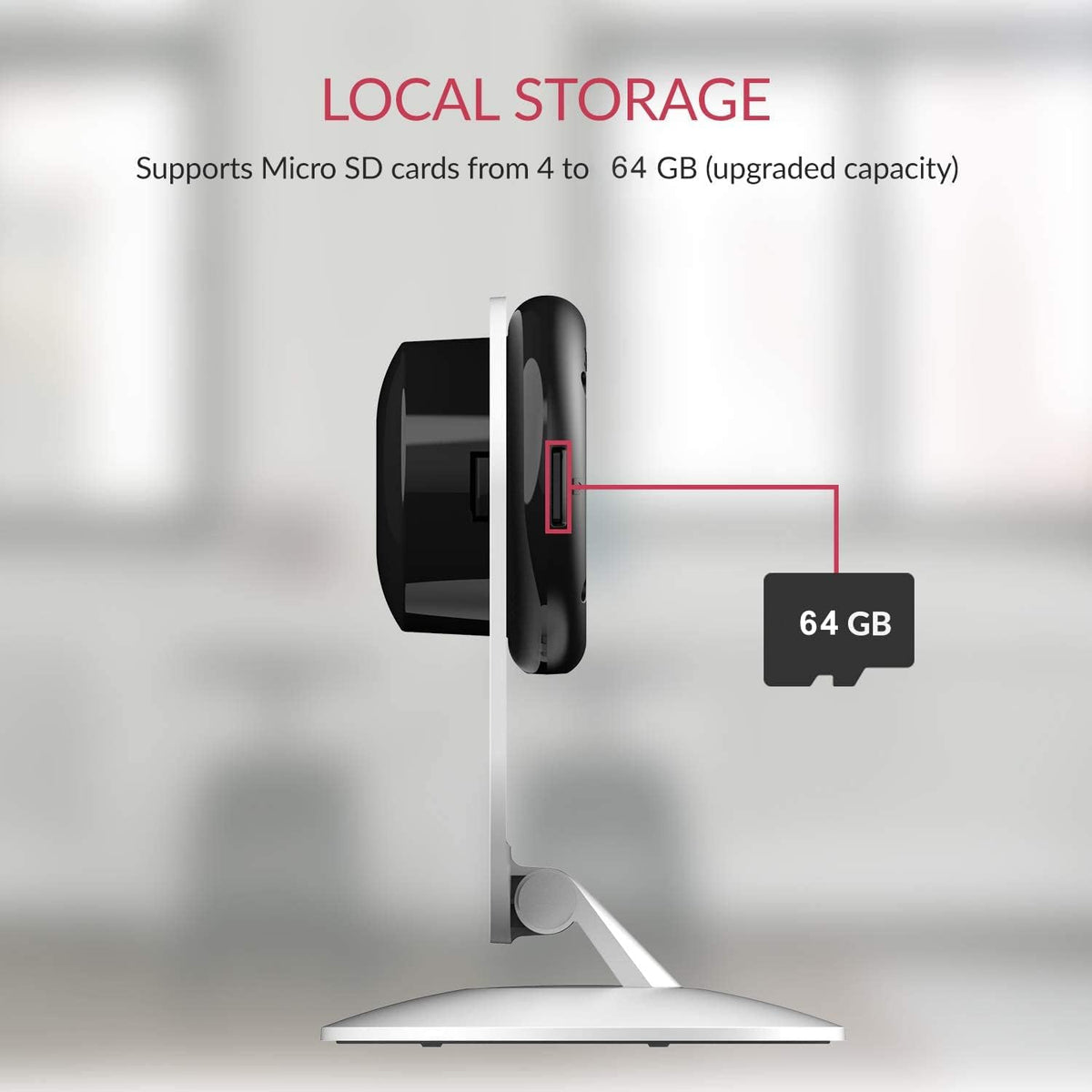 2pc 1080p WiFi Smart Indoor Security Camera with Night Vision and 2-Way Audio T3984