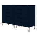 10 Drawer Contemporary Wood Dresser O792