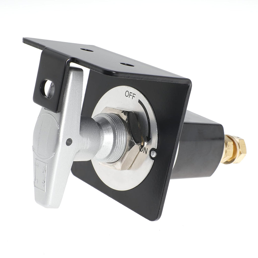 Battery Disconnect Switch with Lock-Out Plate, 12V Battery Kill Switch Fixed Handle Isolator K2475