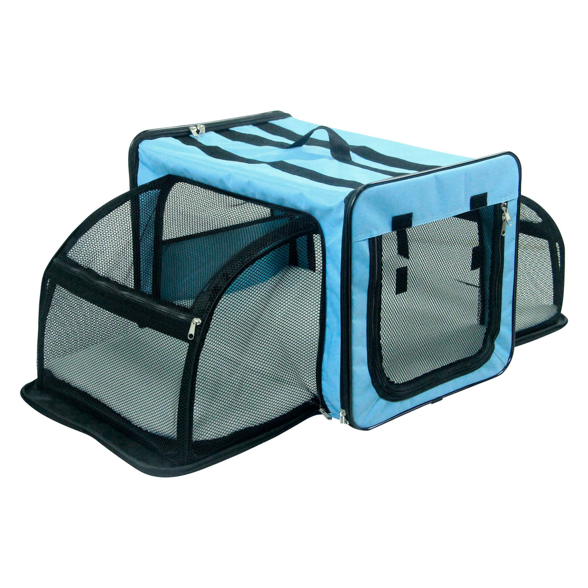 Blue Large Collapsible Pet Dog Crate K139718