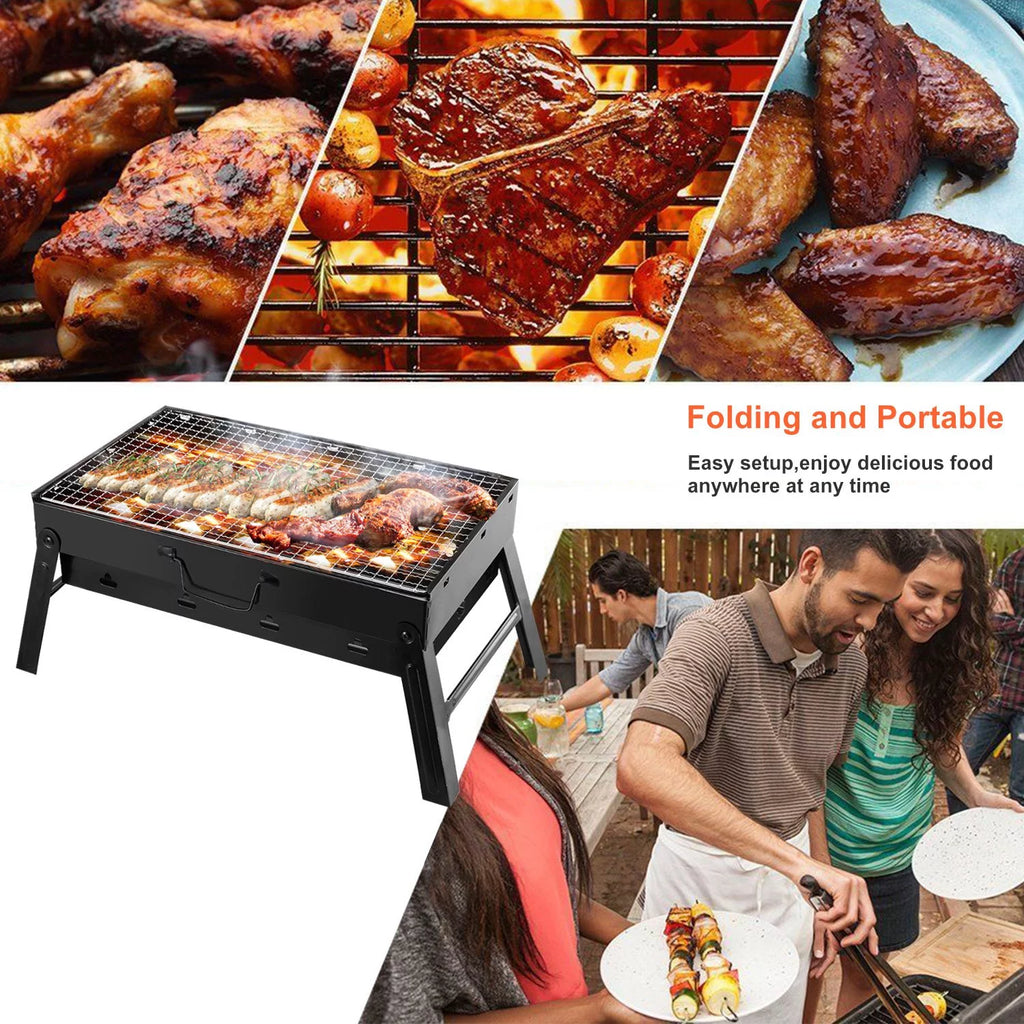 Foldable Metal Charcoal BBQ Grill X3406