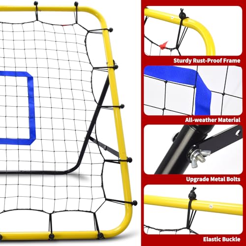 Baseball and Softball Rebounder Net with Pitching Target S9588