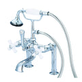 Vintage Classic 7-Inch Spread Deck Mount Tub Faucet with Handheld Shower H95655