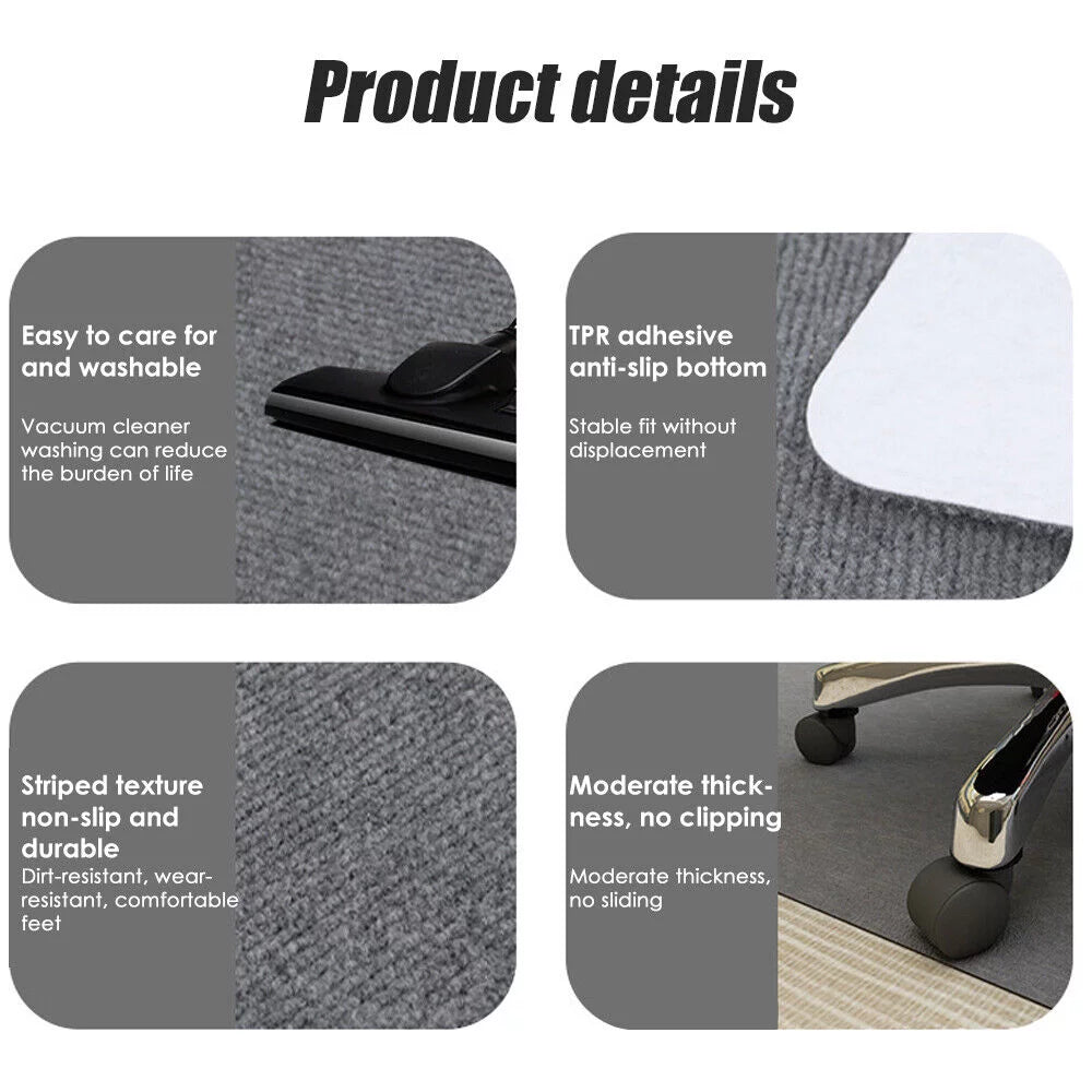 Gray Non Slip Chair Mat M731