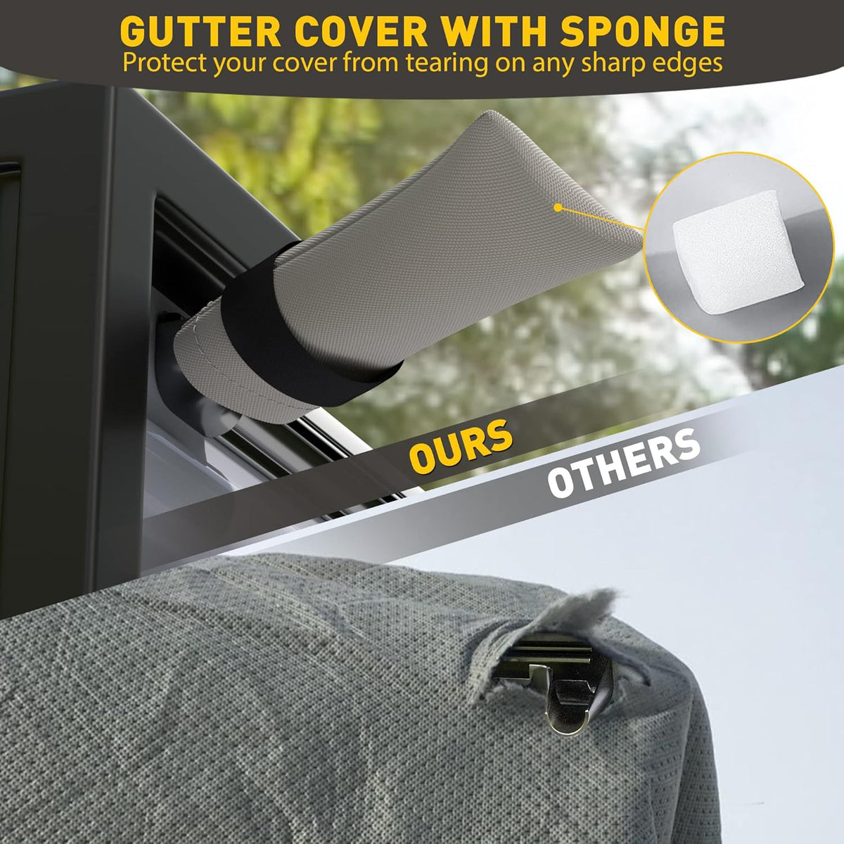RV Trailer Cover 300D Waterproof Windproof Anti-UV for 24'-27' RV with Jack Cover G21009