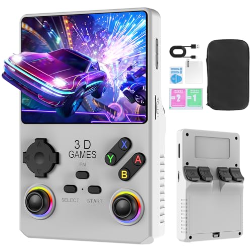 Black Retro Handheld Game Console with 256GB TF Card X6455