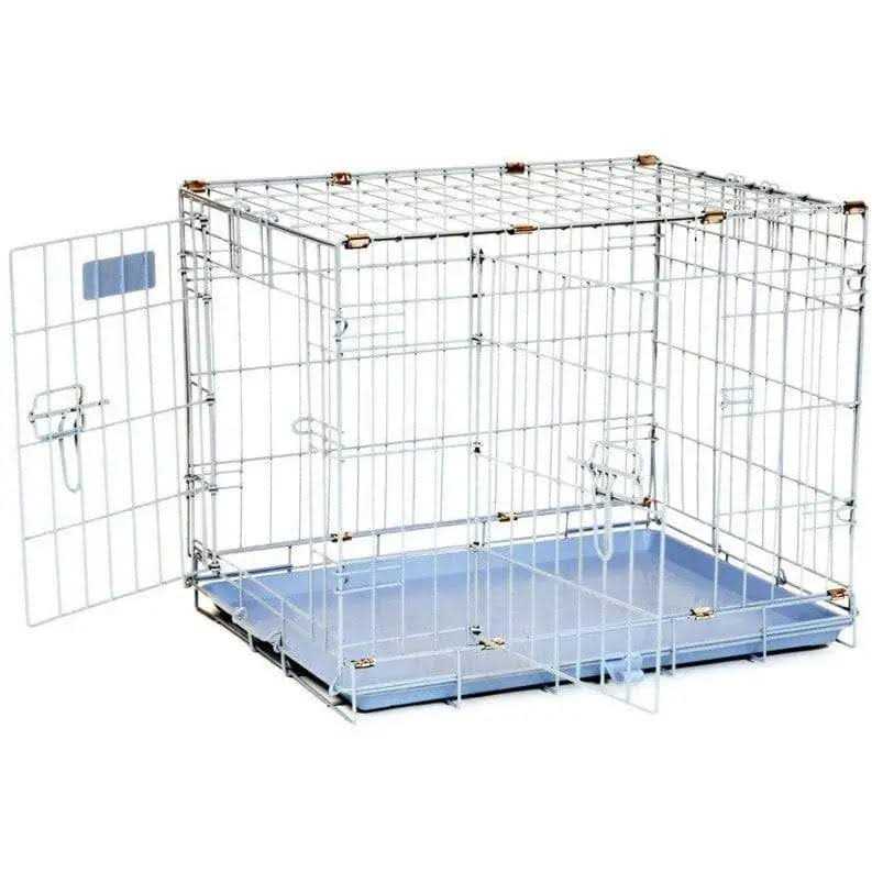 Pink Double Door Dog Crate L8853