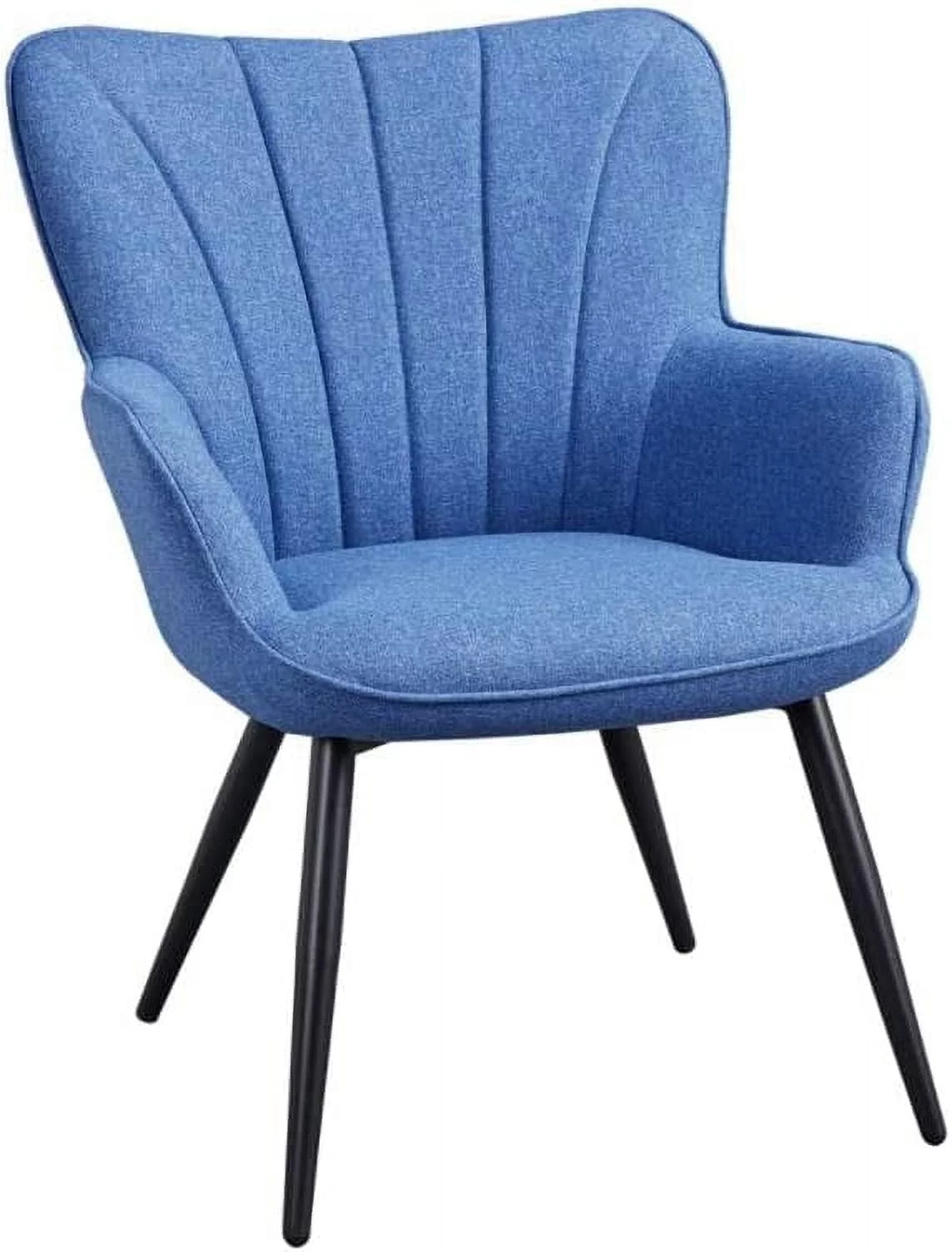 Brown PU Leather Armchair with Metal Legs R62962