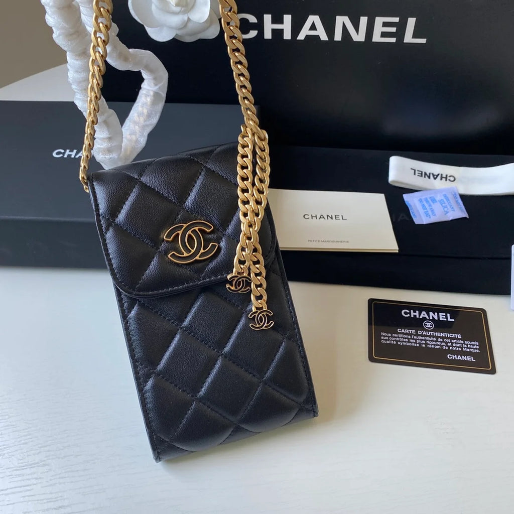 Black Phone Holder Bag Y78820