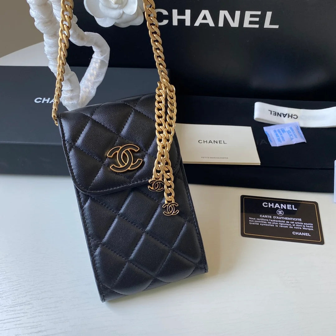 Black Phone Holder Bag Y78820
