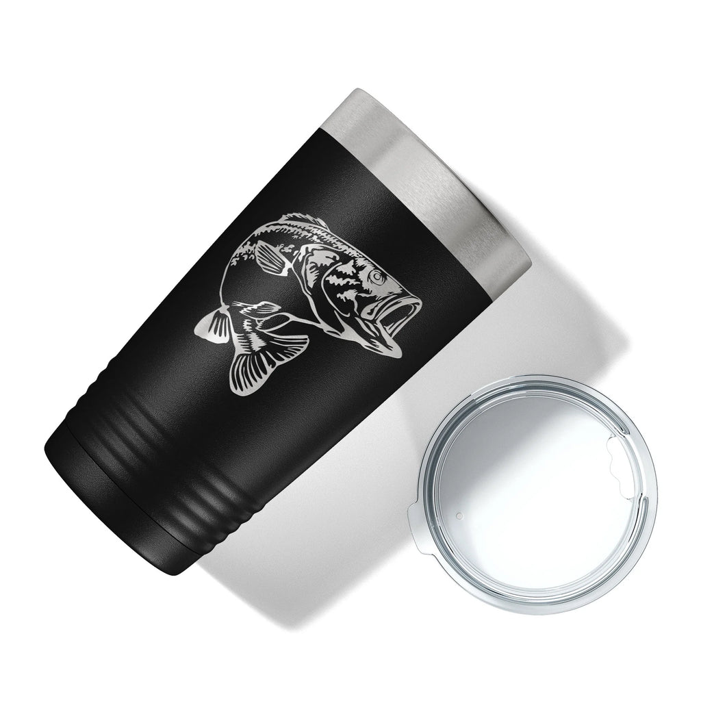 20 oz Insulated Black Travel Mug P7422