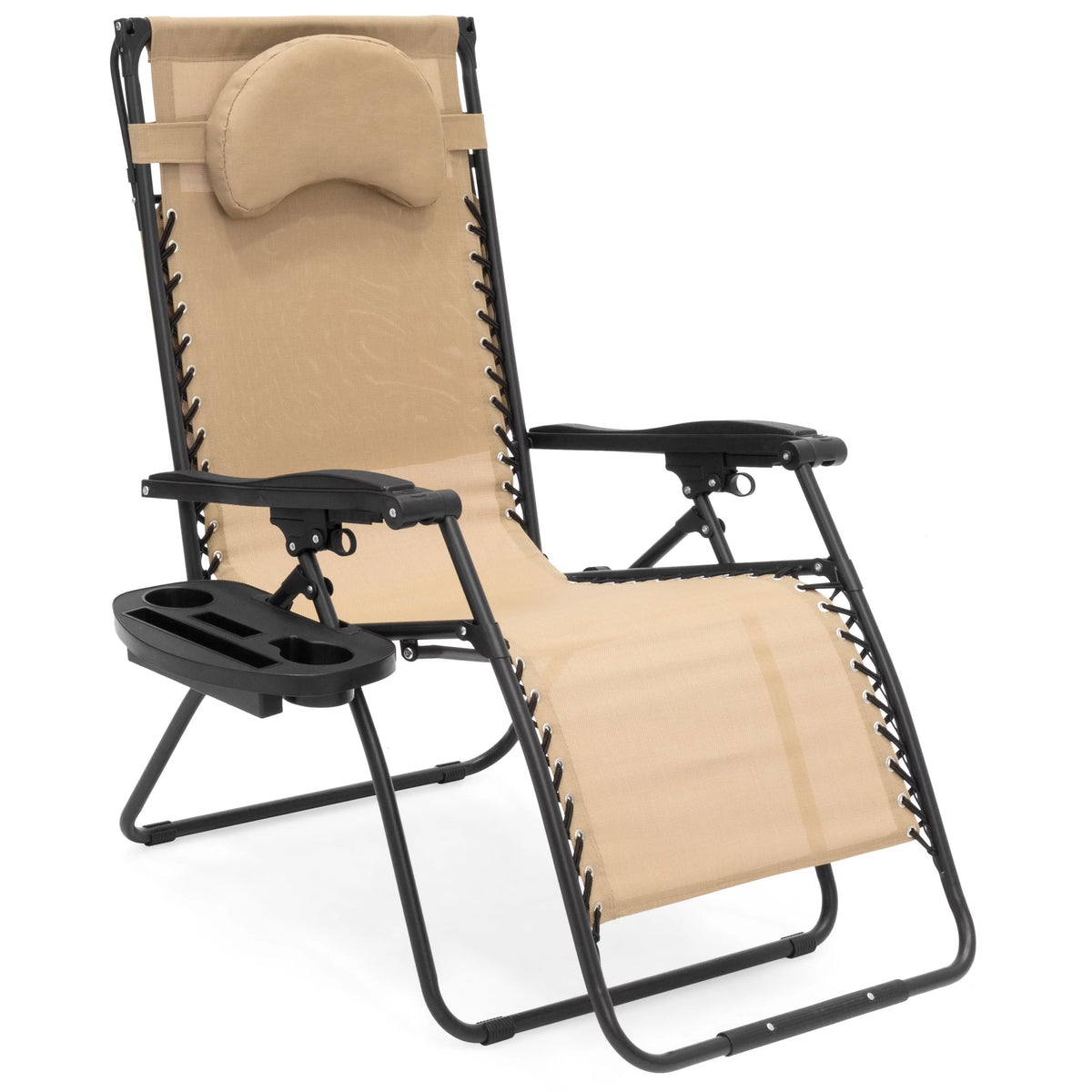 Oversized Zero Gravity Reclining Lounge Chair with Canopy and Cup Holder T553023