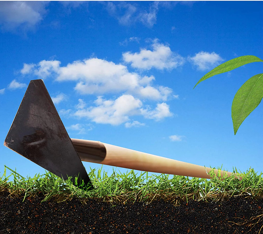 Tempered Steel 60-inch Wooden Handle Hoe M421116