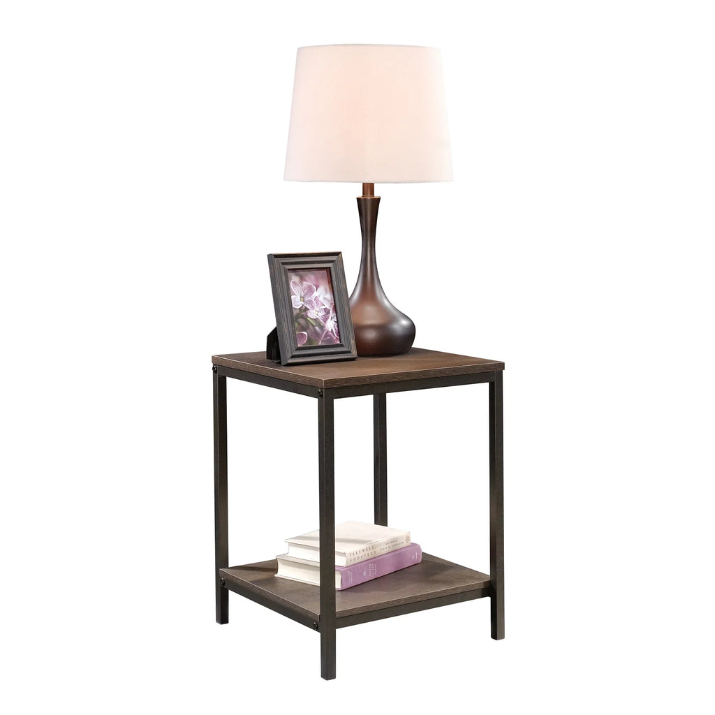 Smoked Oak Finish Side Table W544403