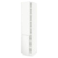 White 18x24x80 High Cabinet with shelves and 2 Doors U857