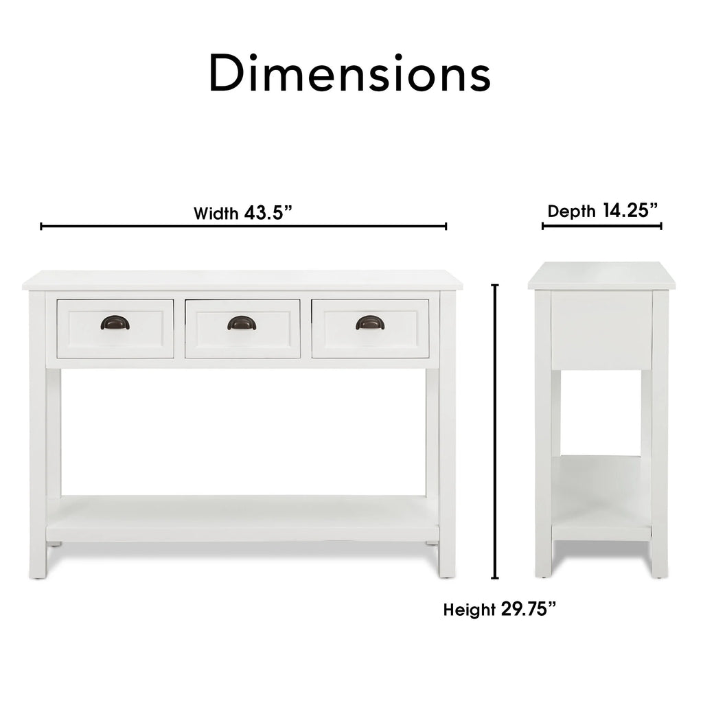 White Console Table T5924
