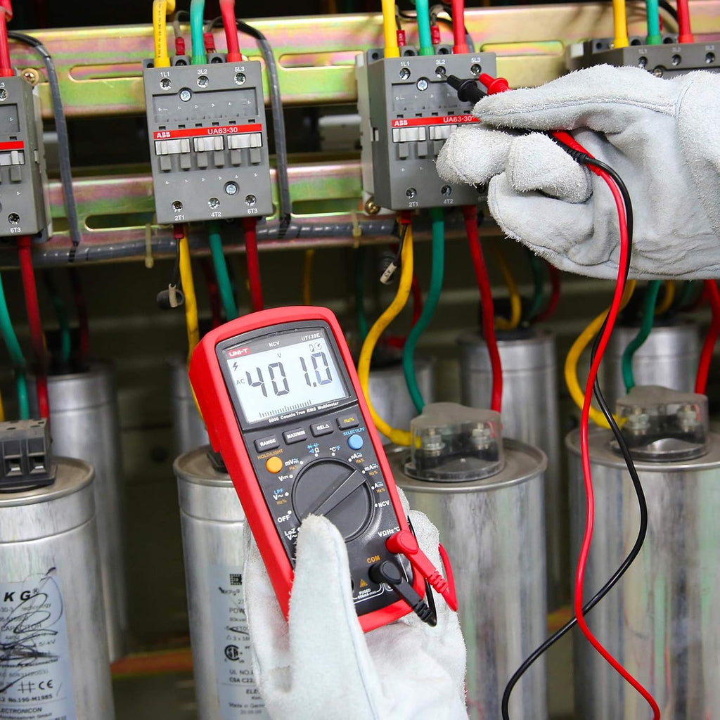 True RMS Digital Multimeter 6000 Counts AC DC Voltage Current Resistance Capacitance Frequency Temperature U1537