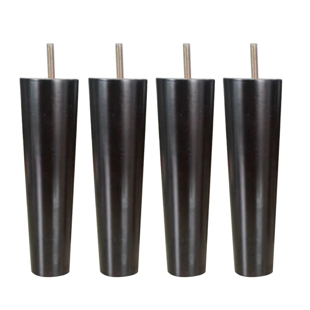 Set of 4 Black 20cm Wood Furniture Legs P2820