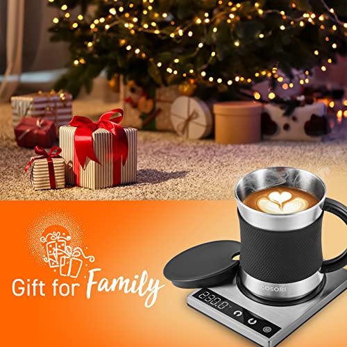 Coffee Mug Warmer & Mug Set Stainless Steel R529