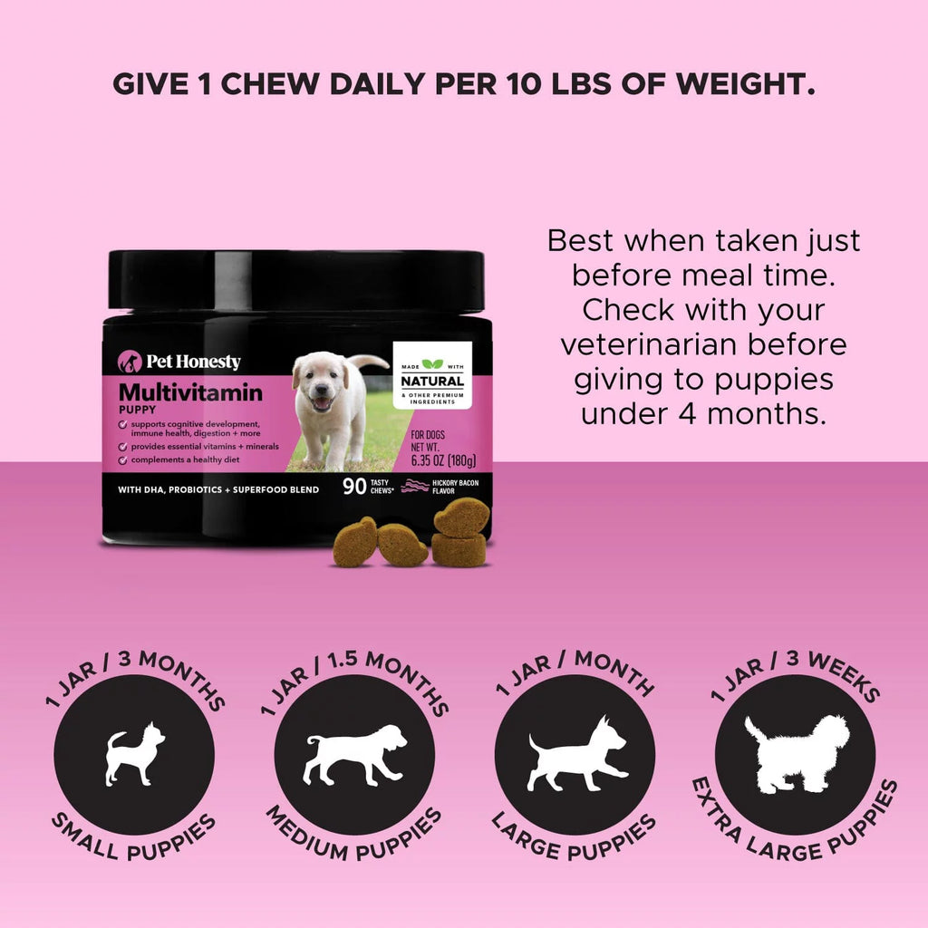 Puppy Multivitamin Soft Chews with DHA and Probiotics V63338