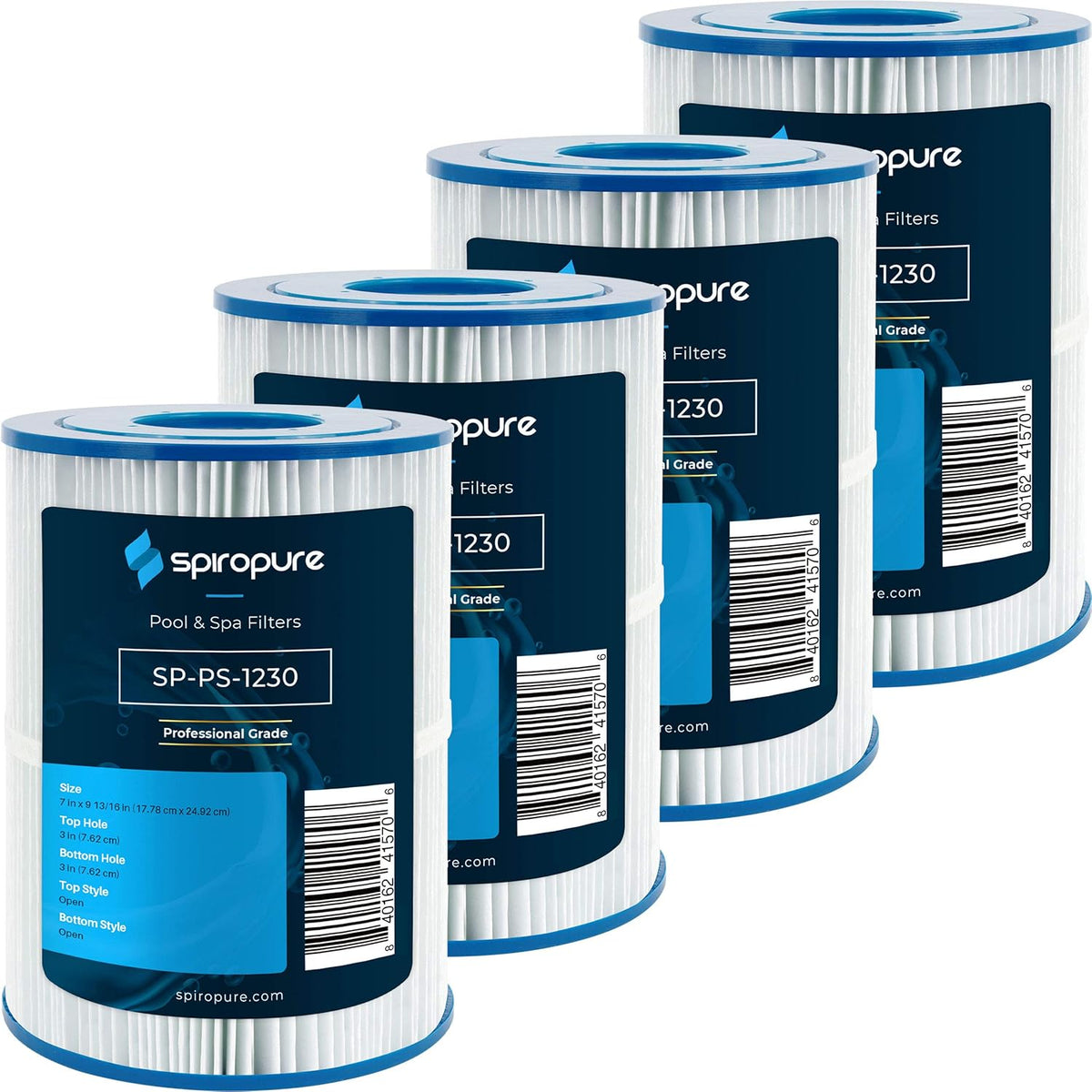 Hot Tub Spa Pool Filter Replacement Cartridge (Case of 4) B52320