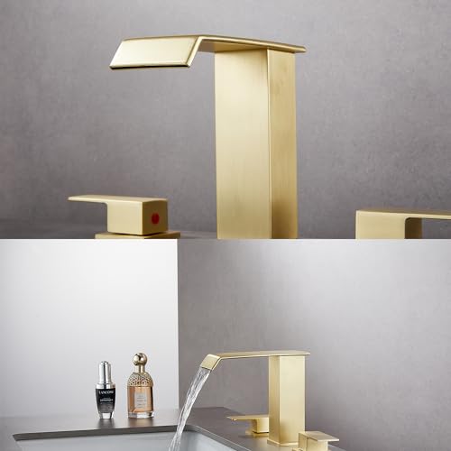 White Gold Single Handle Vessel Sink Faucet with Pop Up Drain R10975