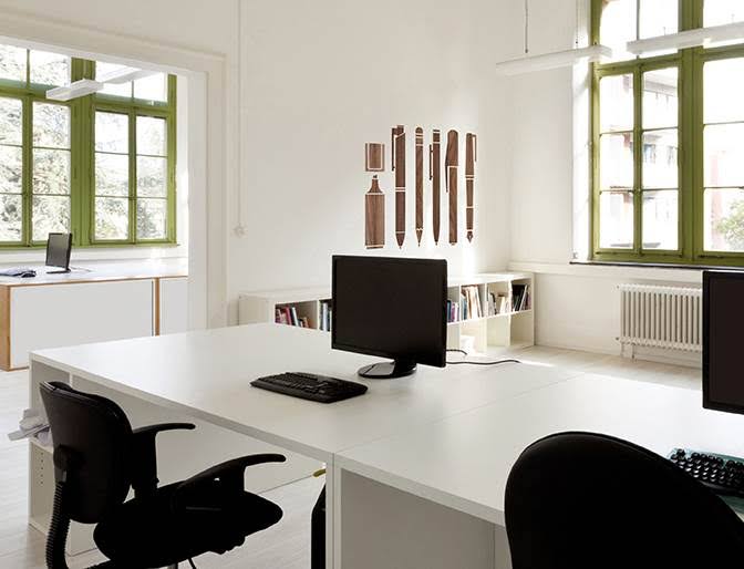 Wooden Pen Collection Wall Decal V35814