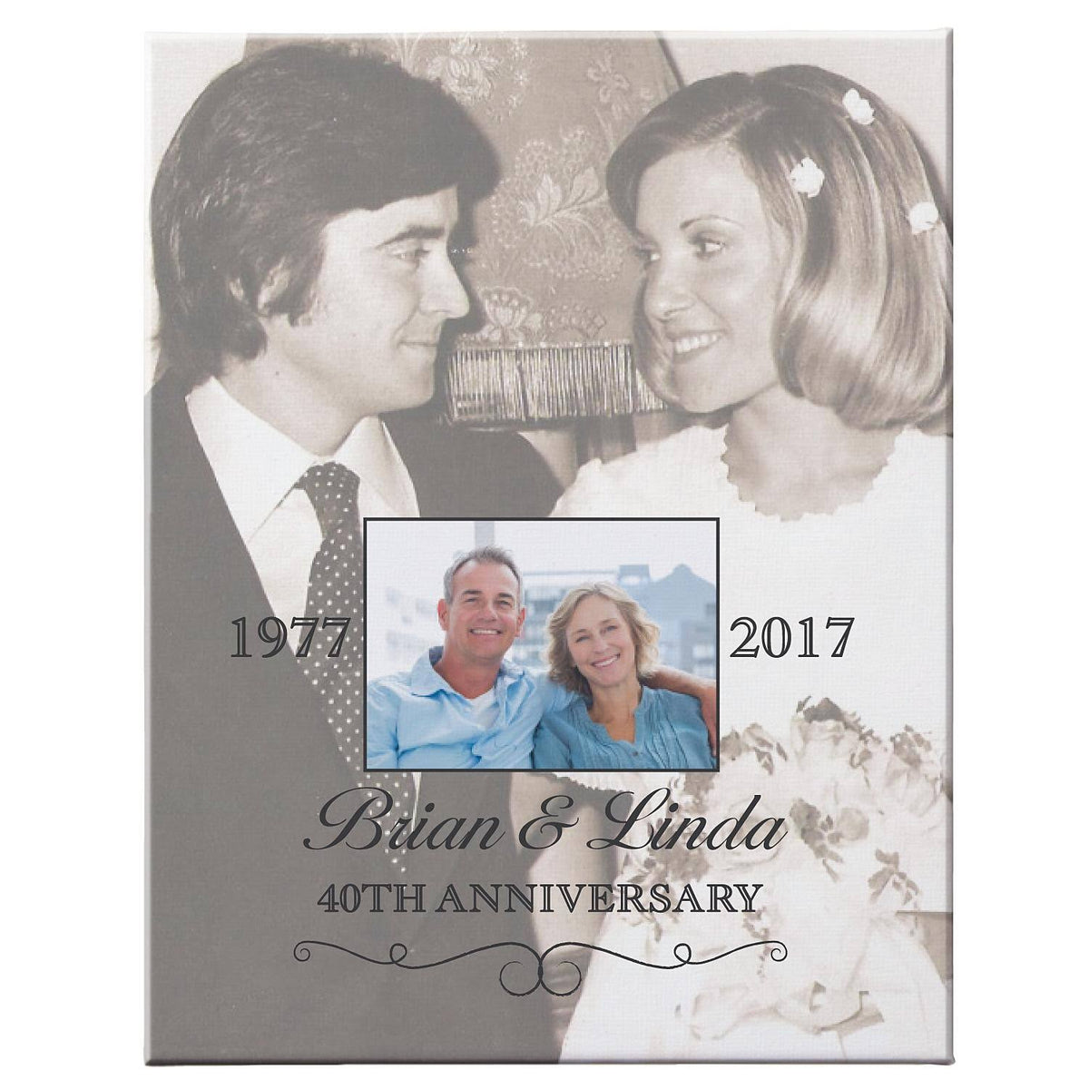Personalized Photo Anniversary Canvas T23837