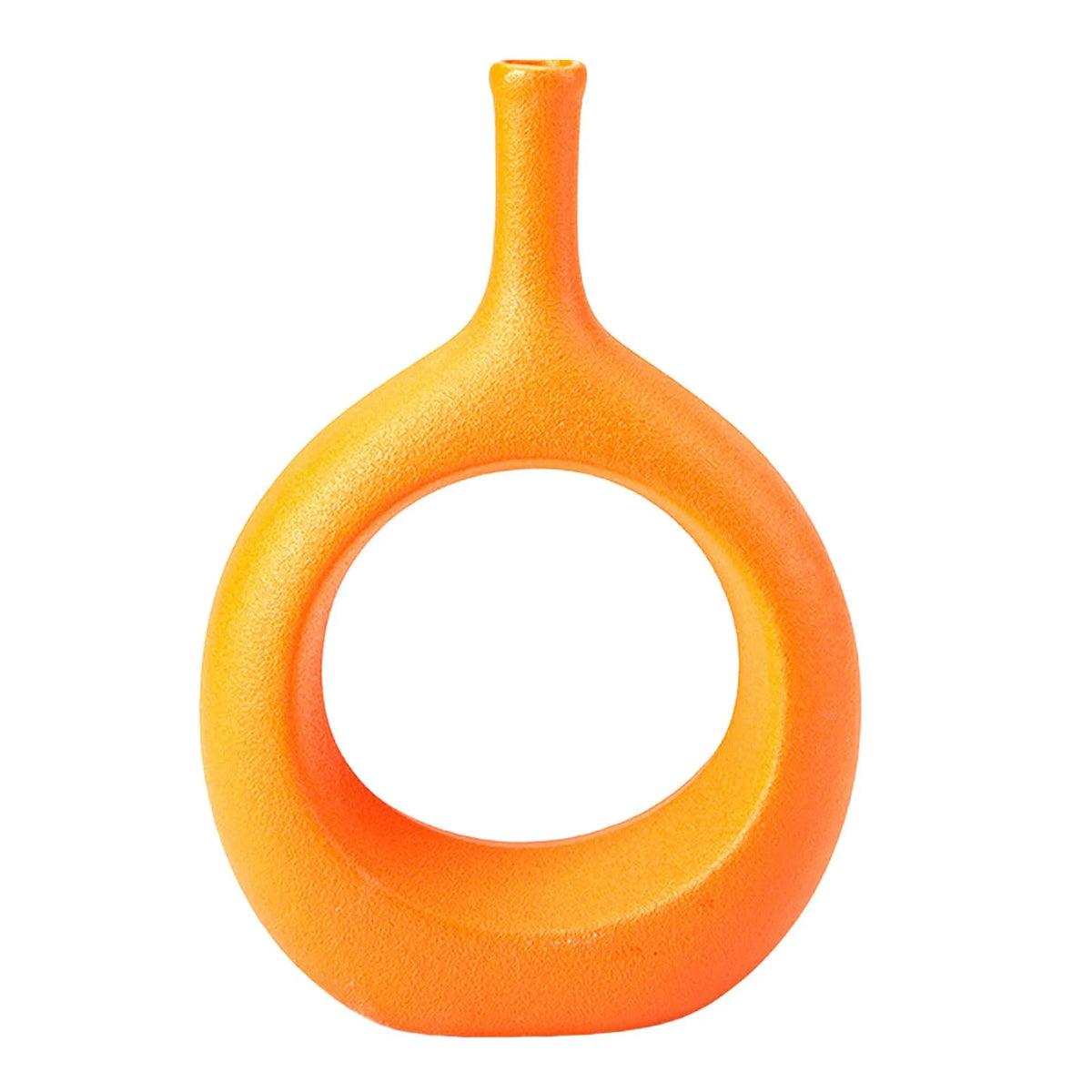 Ceramic Vase Orange U79450