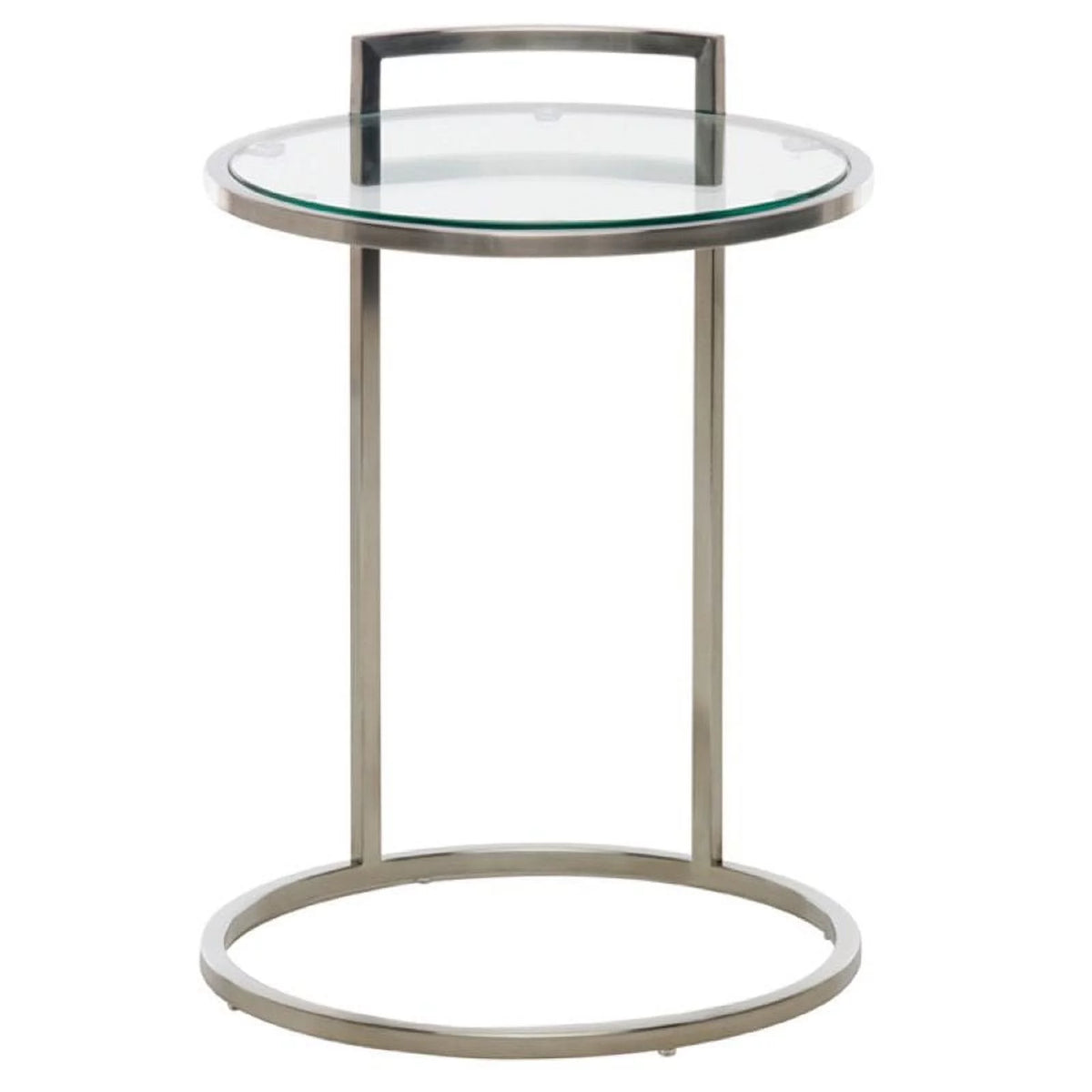 Round Glass Top End Table Set of 2 Z680798