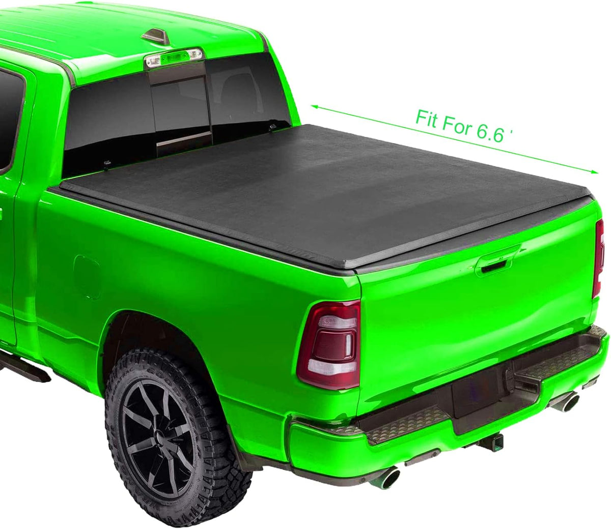 Soft Roll Up Truck Bed Tonneau Cover for 2019-2021 Chevy Silverado/GMC Sierra 1500 Fleetside 5'8" Bed T485313
