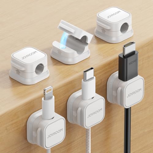 6 Pack Magnetic Adjustable Cable Clips O966145