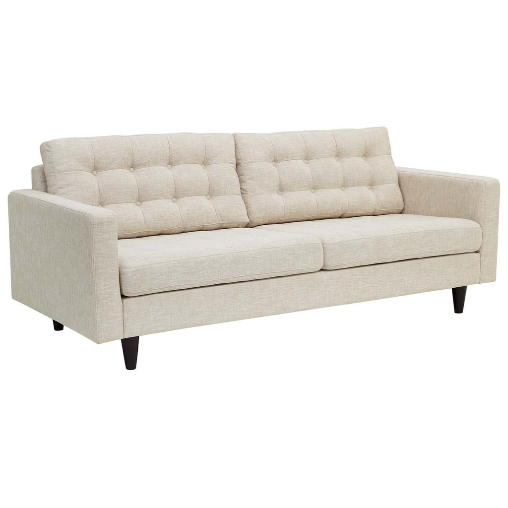 Beige Upholstered Fabric Sofa B978