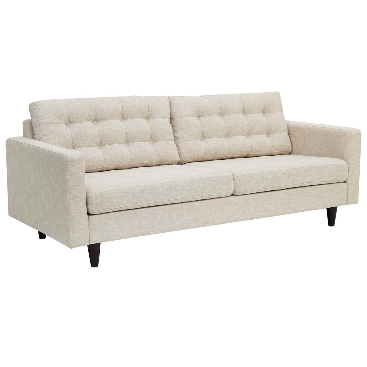 Beige Upholstered Fabric Sofa B978