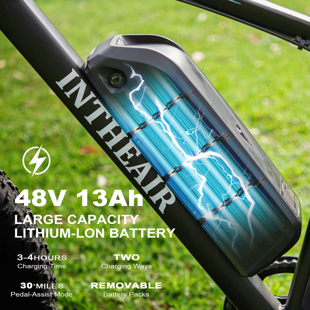 Electric Bike 26 4 Fat Tire 500W 48V 13Ah 7-Speed W483