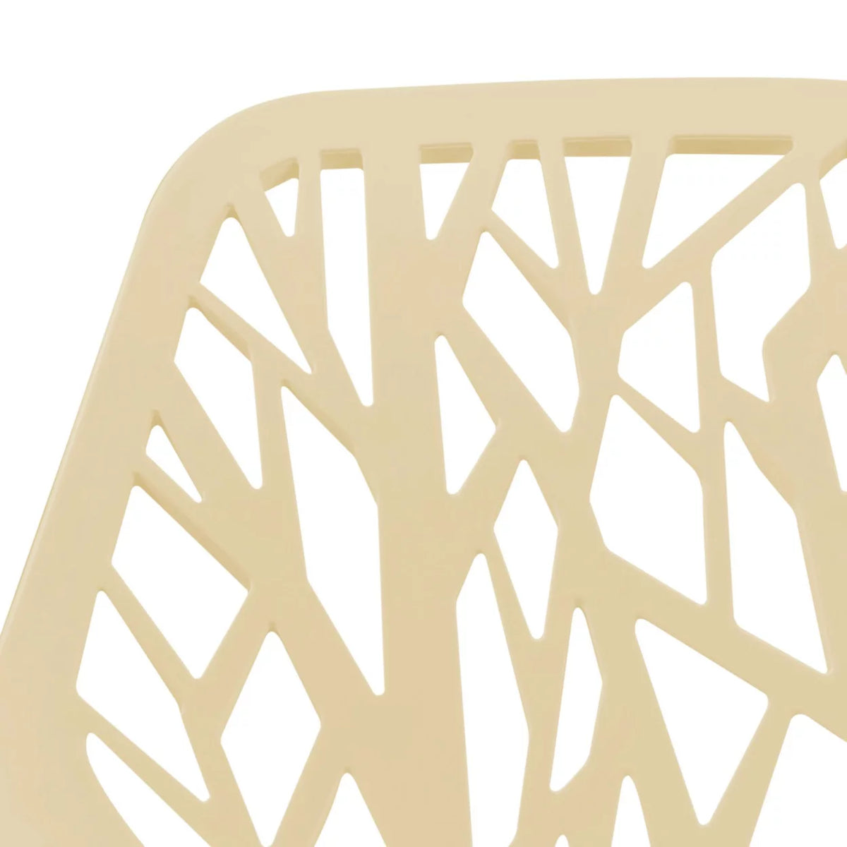 Cream Dining Chair with Chromed Legs Set of 4 A5955