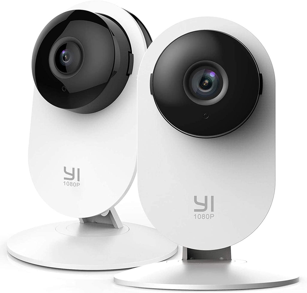 2pc 1080p WiFi Smart Indoor Security Camera with Night Vision and 2-Way Audio T3984