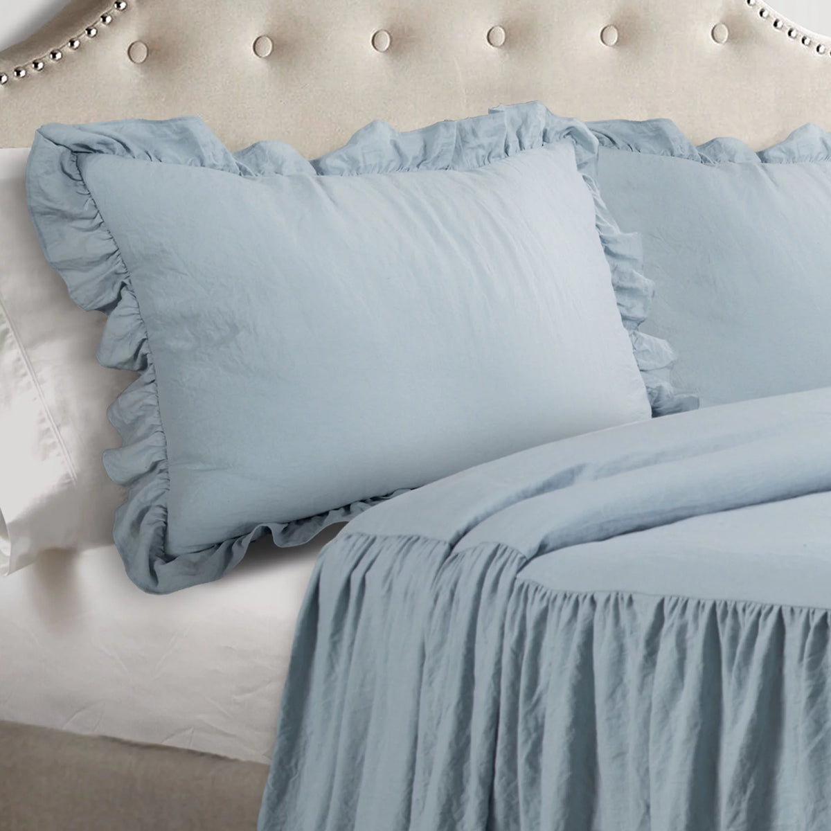 King Lake Blue 3-Pc Bedspread W245640