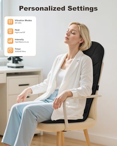 Back Massager with Heat Massage Seat Cushion D45732