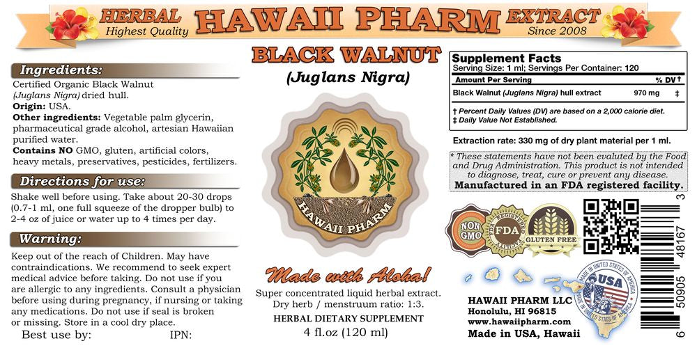 Black Walnut Tincture 4 oz R4108