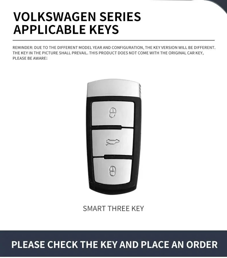Volkswagen 3 Buttons Smart Remote Key Case P63471