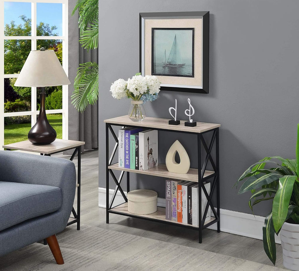 Black 3 Tier Bookcase W41855