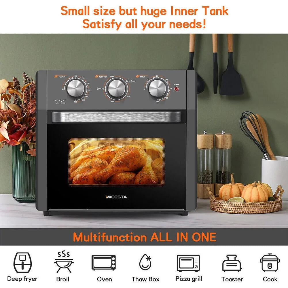 20Qt 5in1 Air Fryer Oven Toaster Combo Gray Z90446