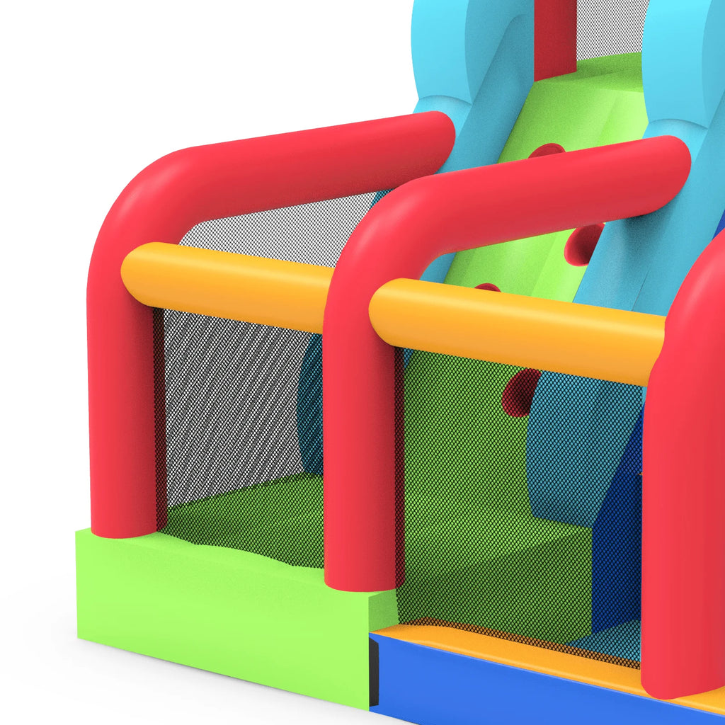 Inflatable Water Slide Bouncy House, 11-in-1 with Splash Pool F2074