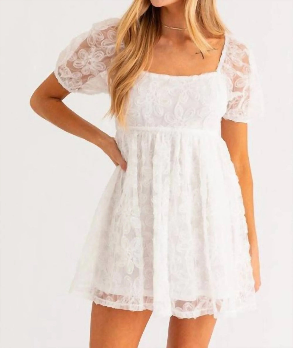 Short Sleeve Mini Dress F90889