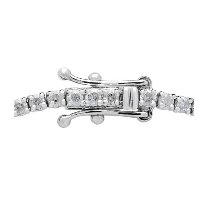 2ct Diamond Tennis Bracelet 14K White Gold 7" I30870