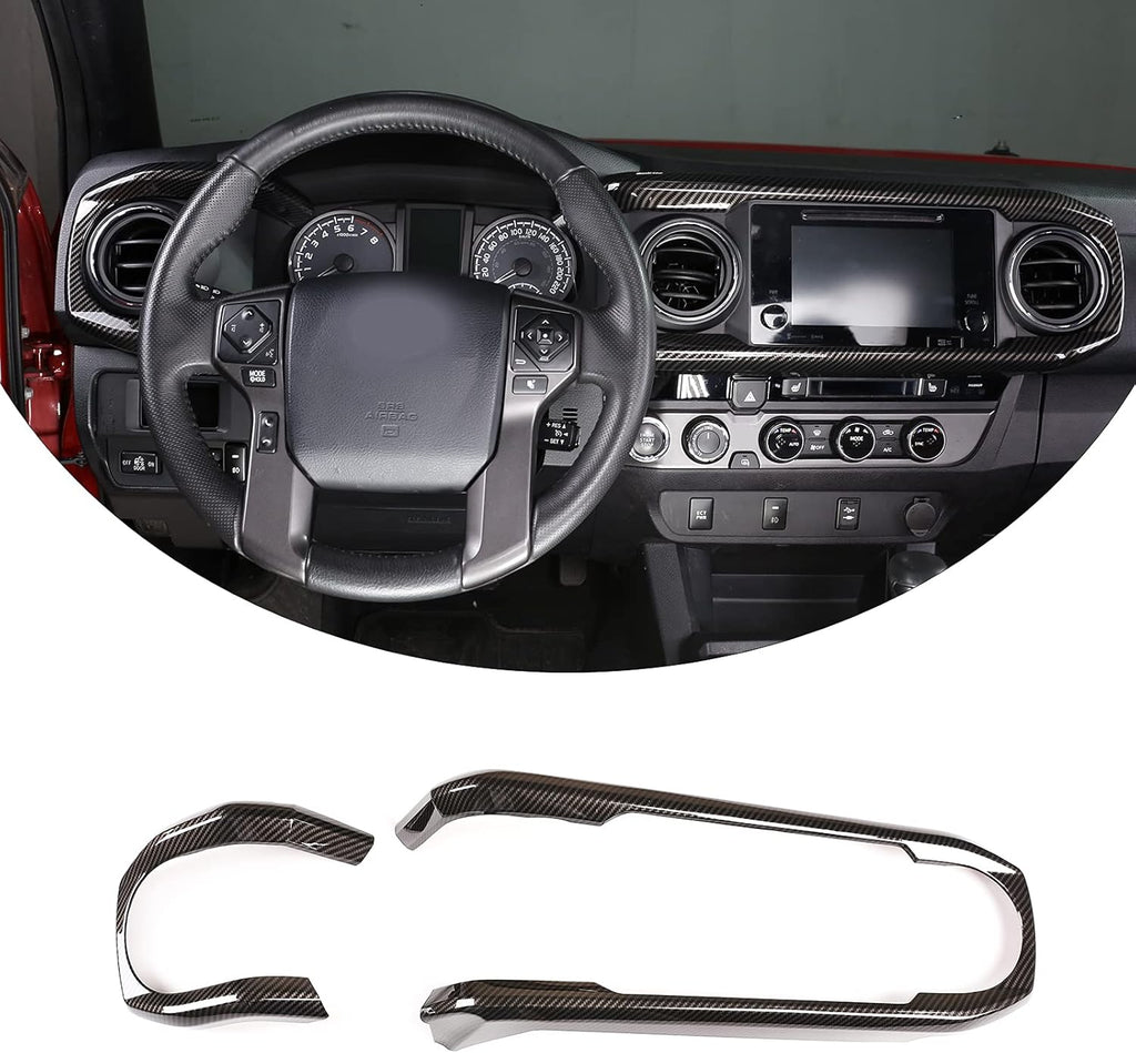 Car ABS Dashboard Panel Cover Trim Stickers (red) D624981